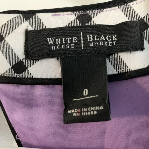 White House Black Market Plaid Top - Picture 9 of 11